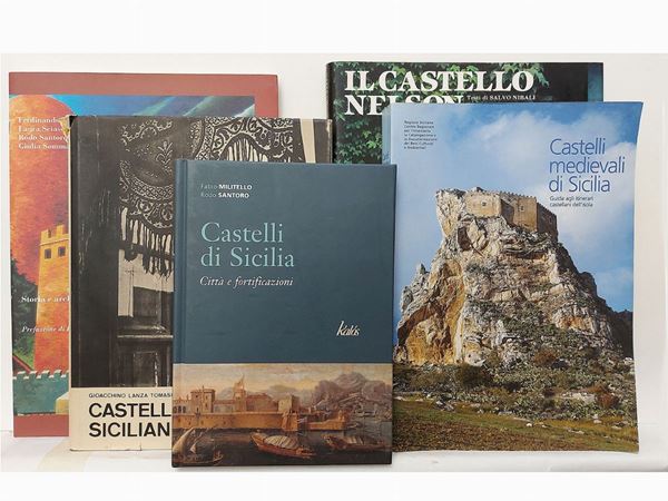 Lotto di libri sui Castelli di Sicilia