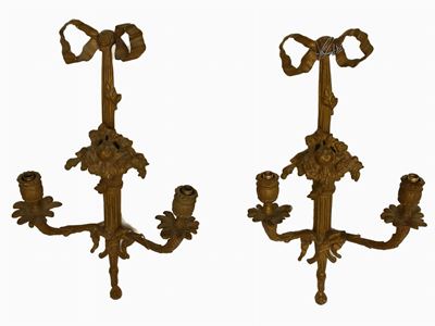 Coppia di Appliques in Bronzo