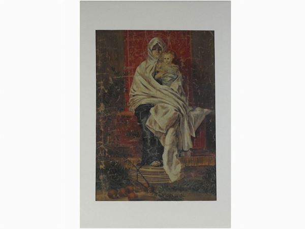 Da Niccolò Barabino, Madonna dei limoni  - Asta Arredi, dipinti e curiosità d'epoca - Maison Bibelot - Casa d'Aste Firenze - Milano