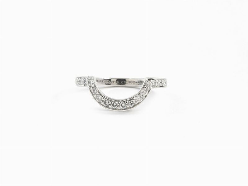Anello Boucheron in Oro Bianco e Diamanti