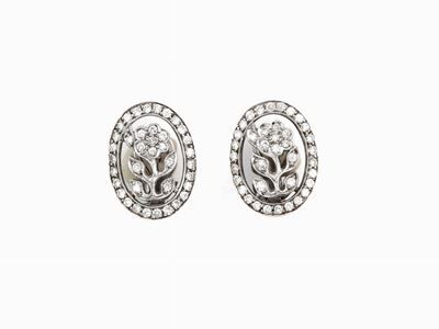 Orecchini in Oro Bianco con Diamanti