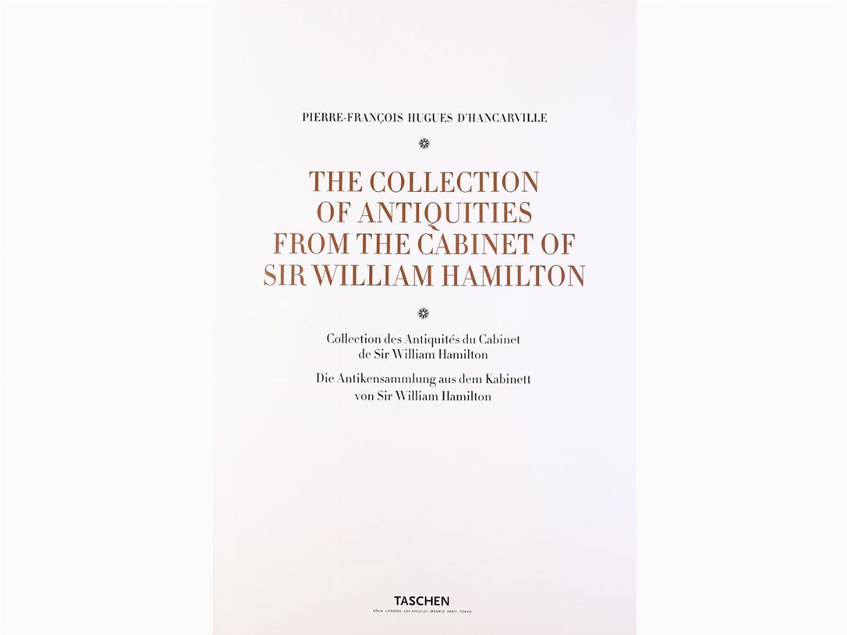 The Complete Collection Antiques From The Cabinet Of Sir William Hamilton