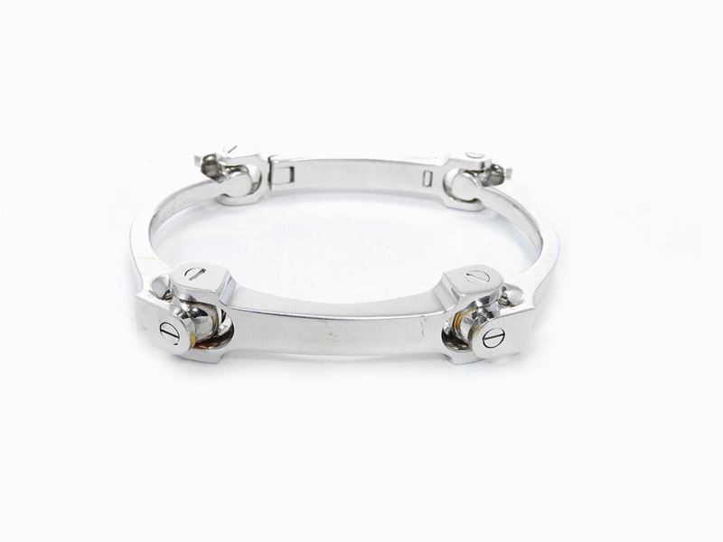 Bracciale Rigido Minas in Oro Bianco