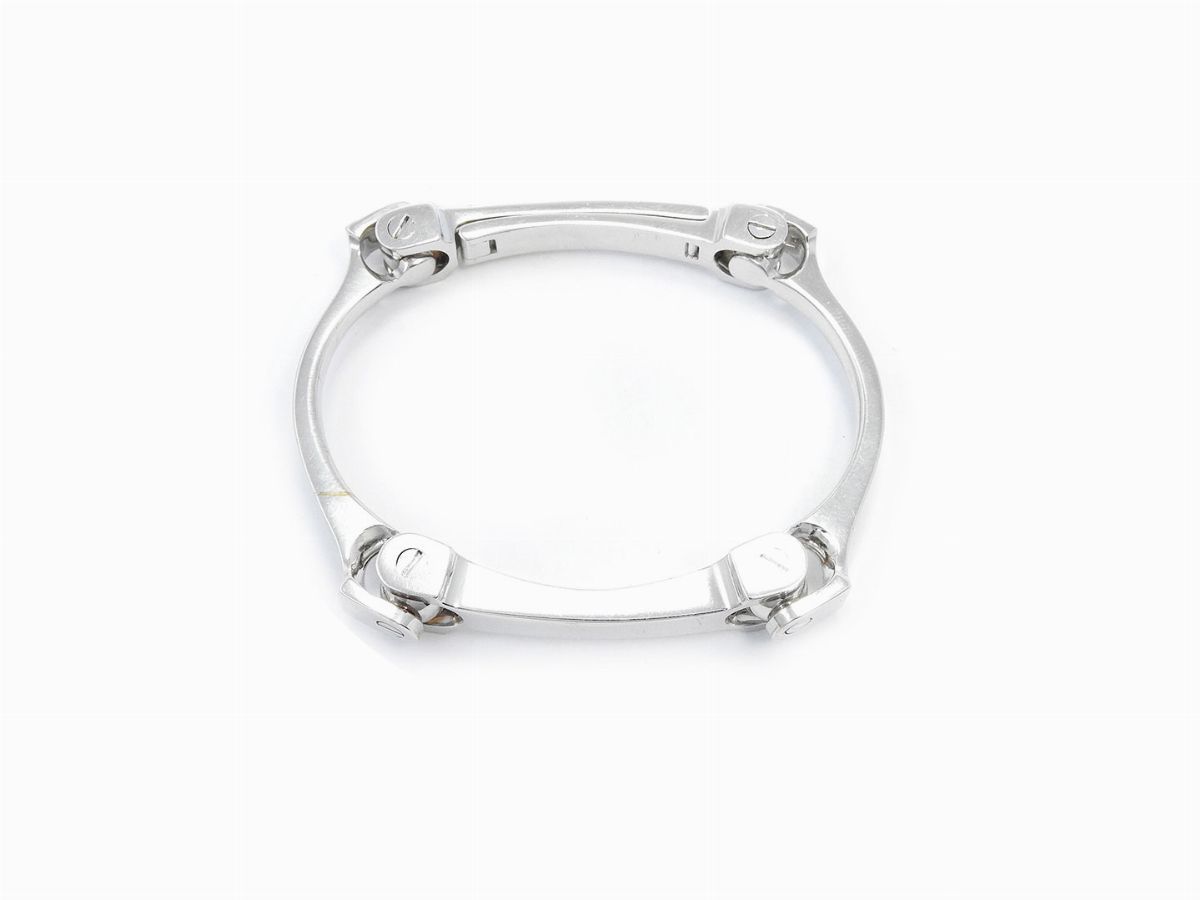 Bracciale Rigido Minas in Oro Bianco