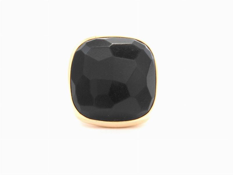 Anello Pomellato Victoria in Oro Rosa e Giaietto