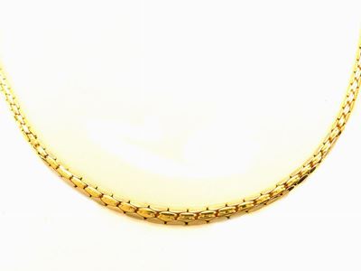 Girocollo a Maglia Piatta in Oro Giallo
