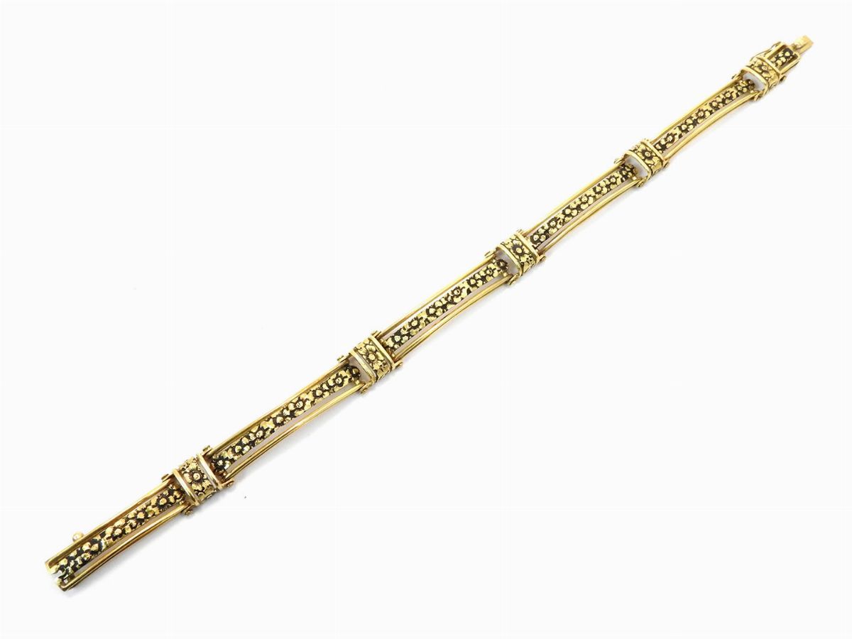 Bracciale a Segmenti in Oro Giallo