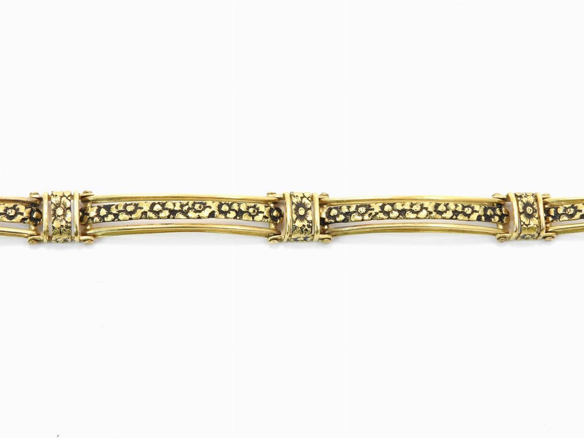 Bracciale a Segmenti in Oro Giallo
