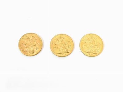Tre Monete da una Sterlina