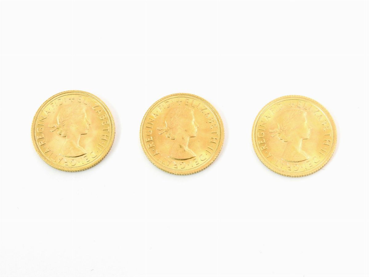 Tre Monete da una Sterlina