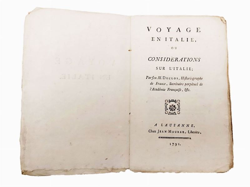 Charles Pinot Duclos - Voyage En Italie, Ou Considerations Sur L'italie