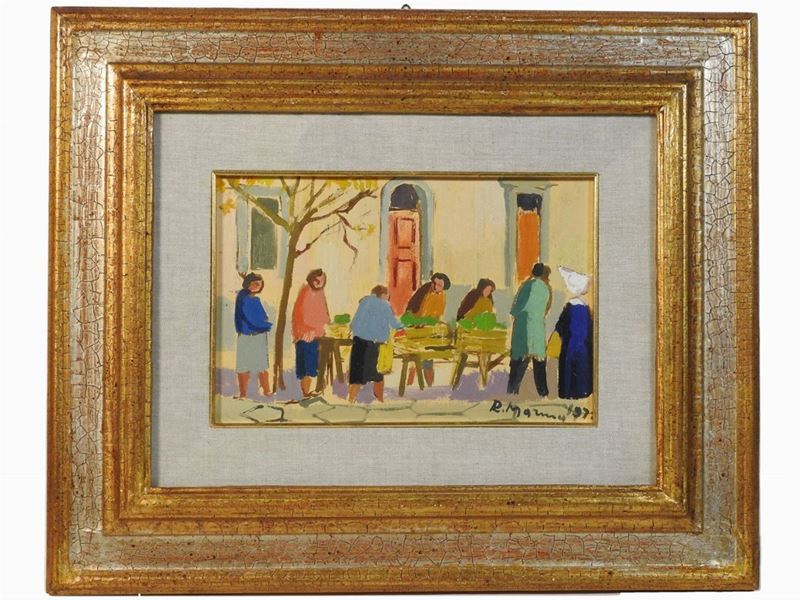 Rodolfo Marma - Angolo di Mercato 1973