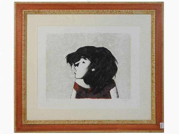 Xavier Bueno : Portrait of a young girl  ((1915-1979))  - Auction Modern and Contemporary Art - Maison Bibelot - Casa d'Aste Firenze - Milano