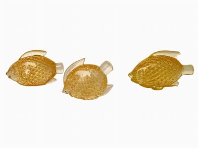 Tre Pesci Cenedese in Vetro Soffiato
