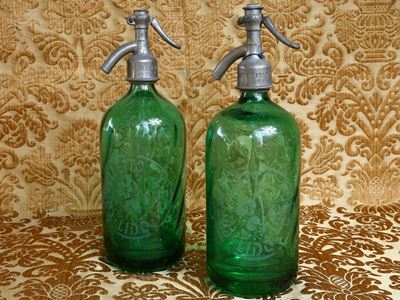 Coppia di Sifoni da Seltz D'epoca