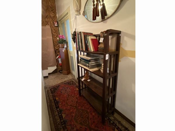 Etagere bookcase in satinwood