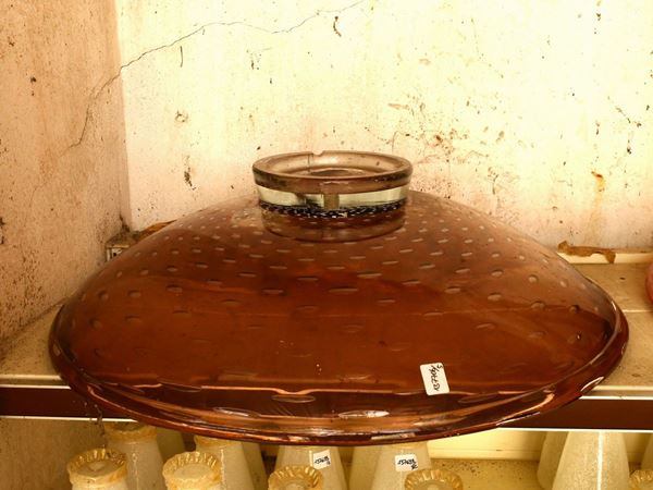 Lotto di accessori per lampadario in vetro soffiato di Murano