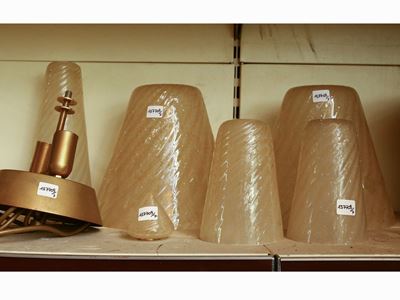 Lotto di Accessori per Lampadari in Vetro in Vetro Soffiato di Murano