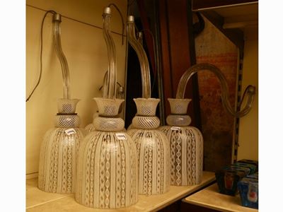 Sei Bracci per Lampadari in Vetro Soffiato di Murano