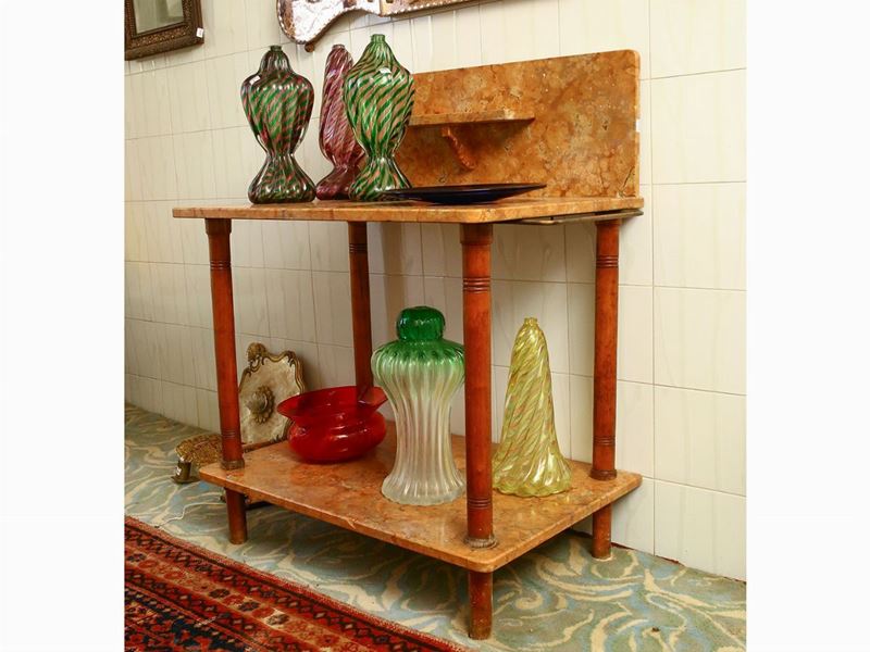 Toilette in Marmo Rosa