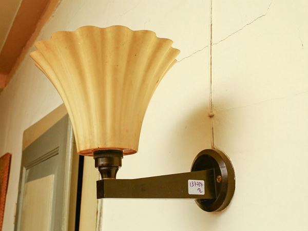 Pair of small bakelite wall lights