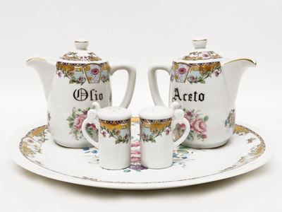 Cruet in Porcellana Policroma, Limoges