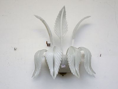 Coppia di Applique in Vetro Soffiato di Murano