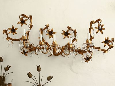 Grande Applique in Metallo Dorato