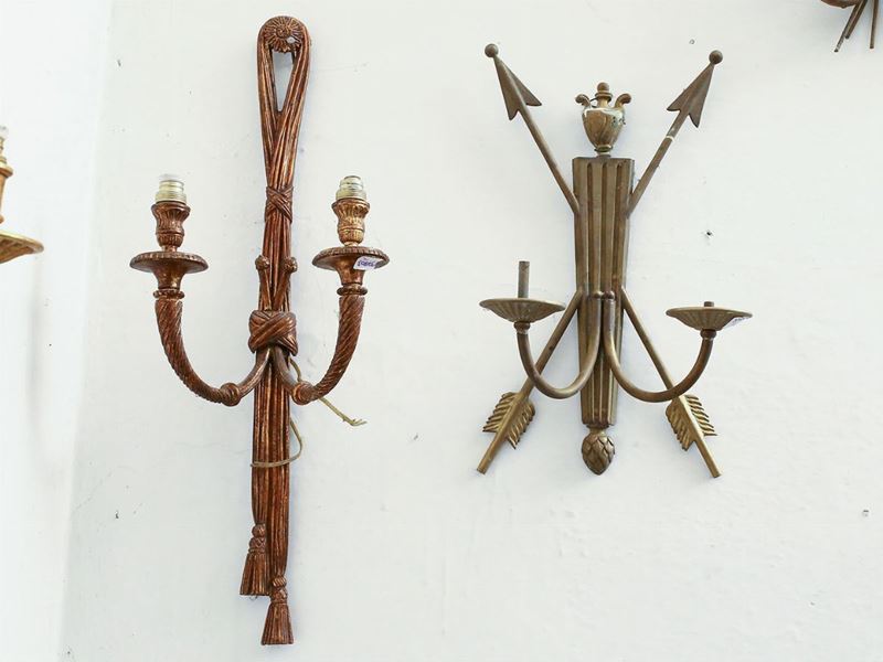 Due Applique in Metallo