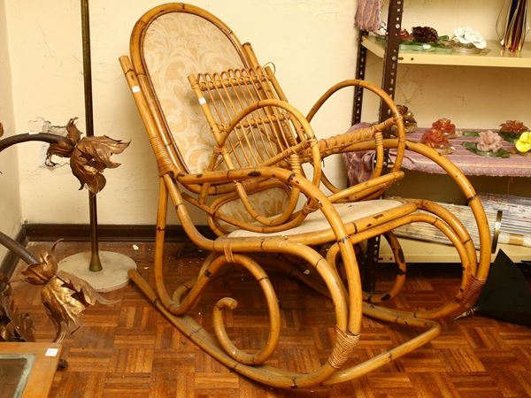Wicker rocking chair