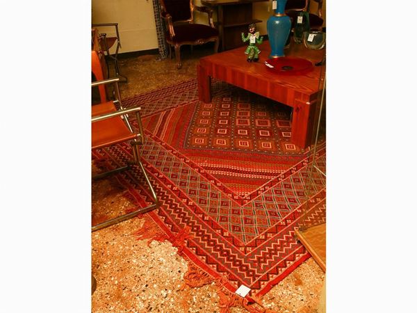 Grande tappeto Kilim di vecchia manifattura