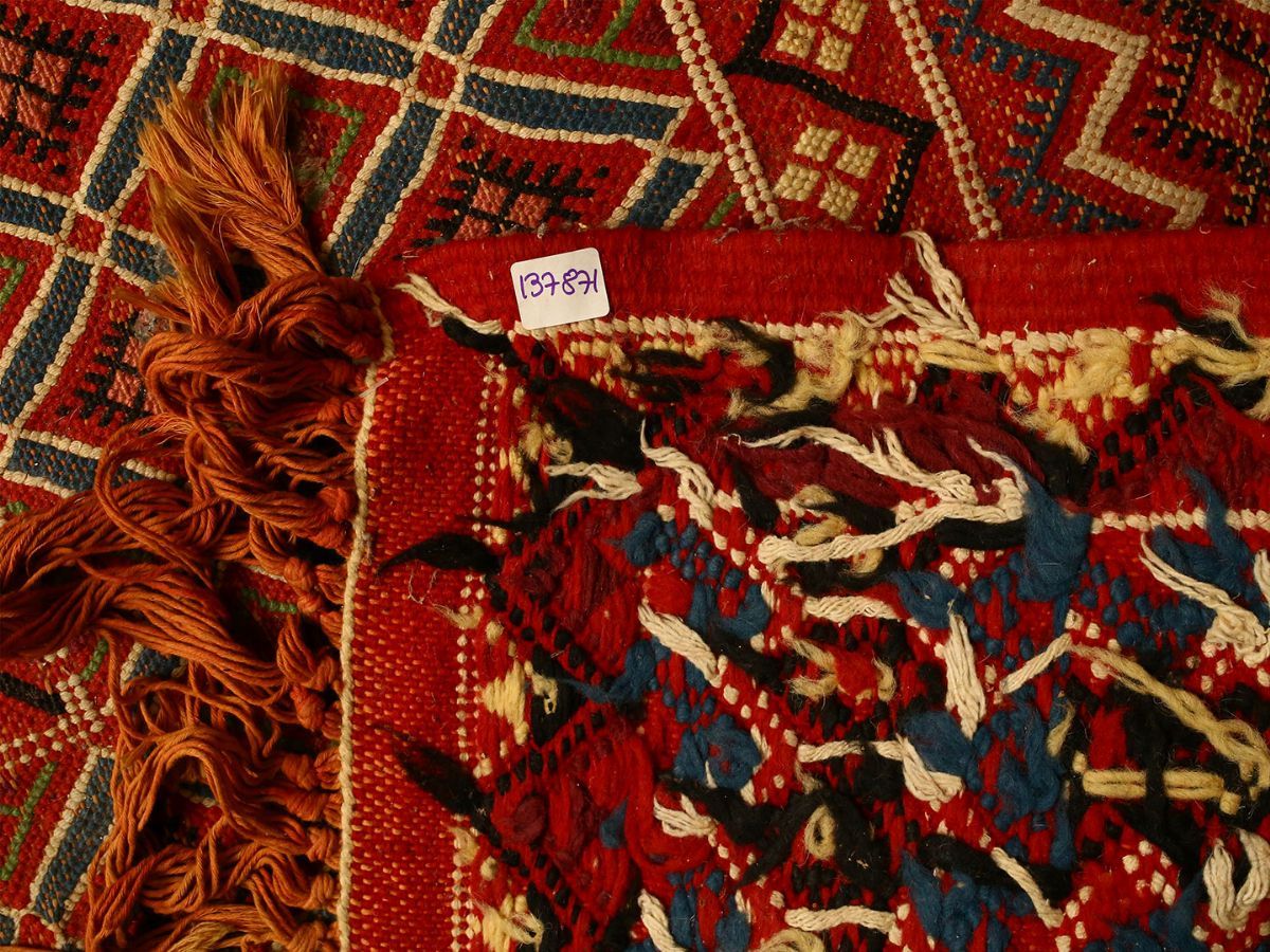 Grande Tappeto Kilim di Vecchia Manifattura