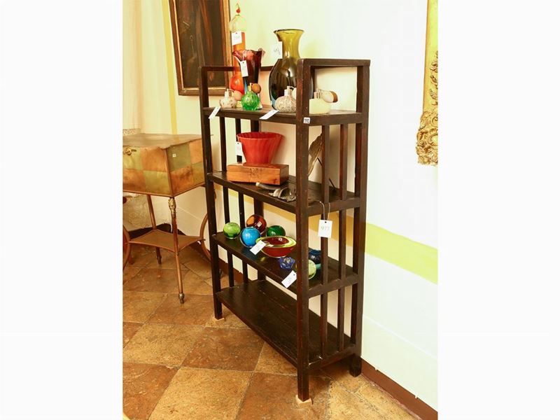 Etagere Libreria in Legno Tenero Ebanizzato
