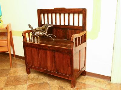 Divanetto a Panca in Legno Tenero