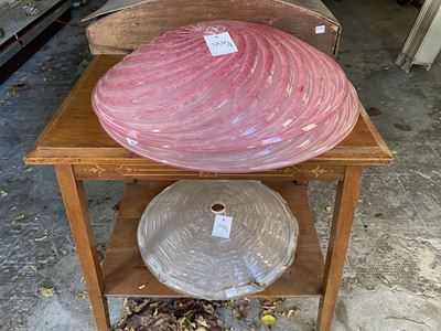 Tre Grandi Coppe in Vetro Soffiato di Murano