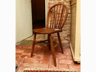 Coppia di Sedie Rustiche in Rovere
