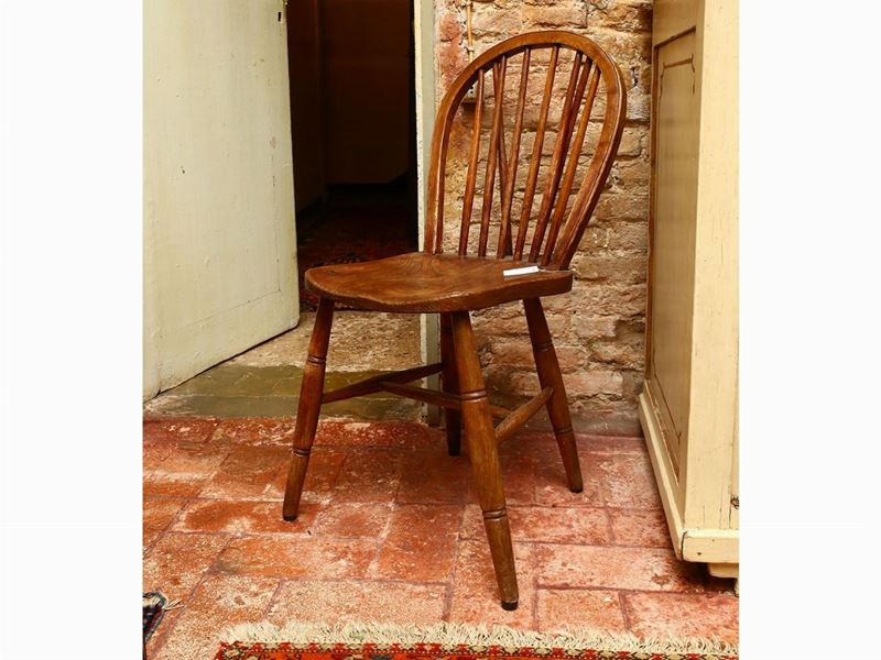 Coppia di Sedie Rustiche in Rovere