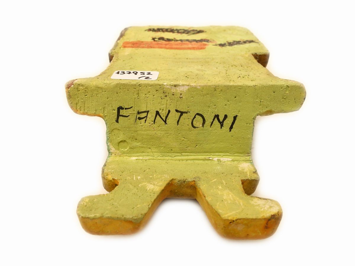 Coppia di Figure Decorative in Ceramica, Fantoni