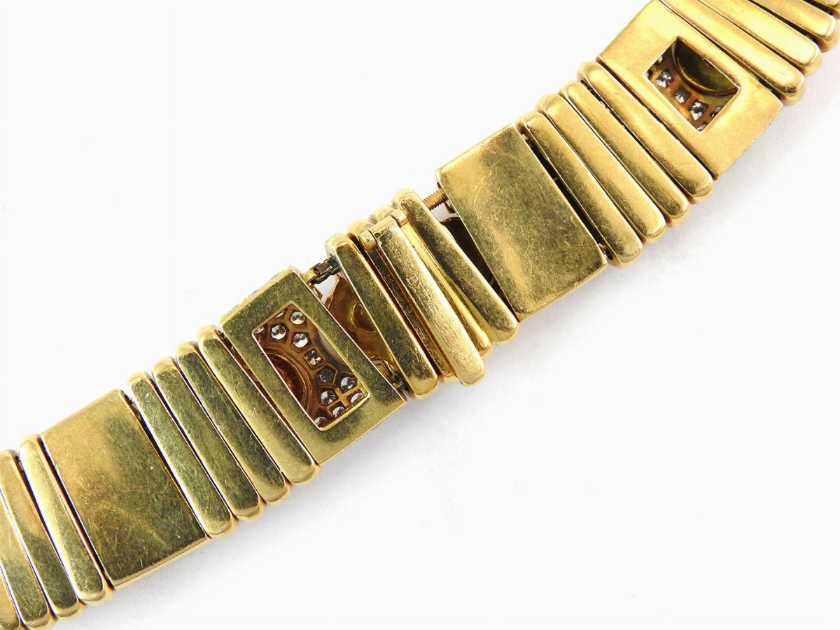 Girocollo Bulgari Parentesi in Oro Giallo con Diamanti