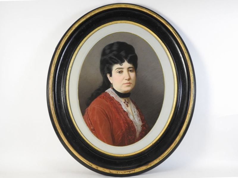 Cesare Bartolena - Ritratto della Contessa Carlotta Aloisi Papudoff 1871