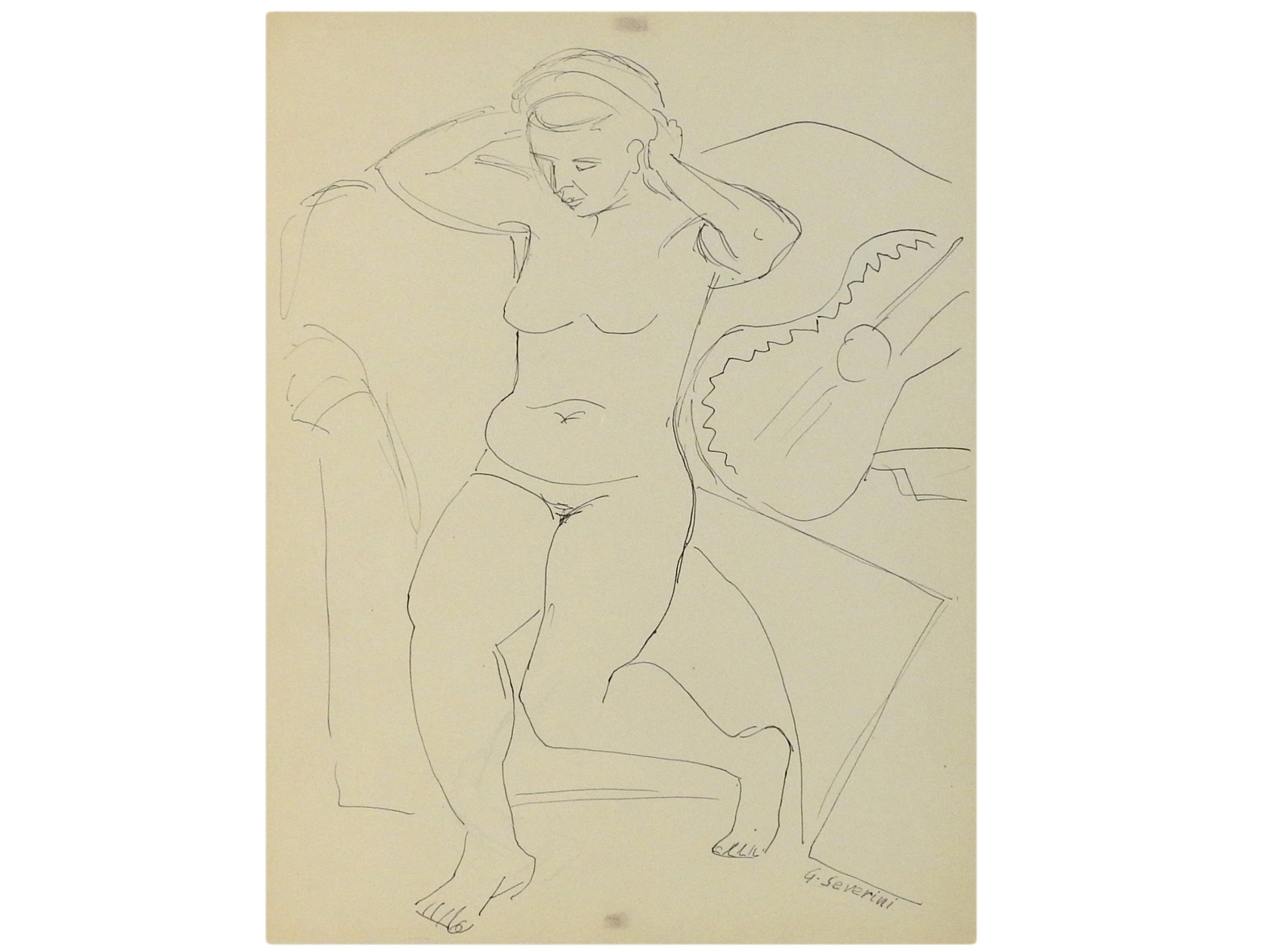 Gino Severini - Nudo Femminile