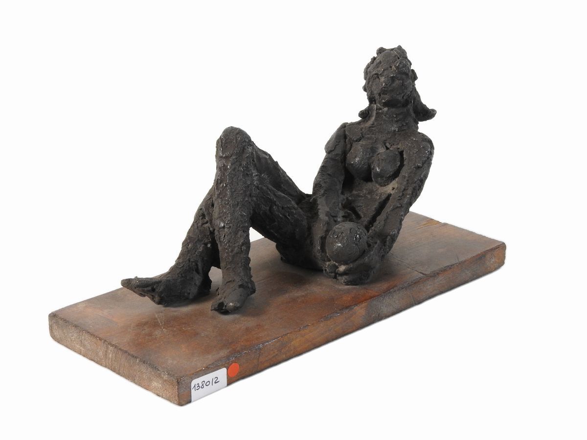 Bruno Innocenti - Nudo Femminile con Palla Fine Anni Cinquanta