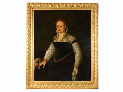 Ritratto di Gentildonna con Cagnolino