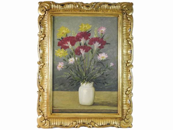 Giacomo Delcroix - Flowers in a vase