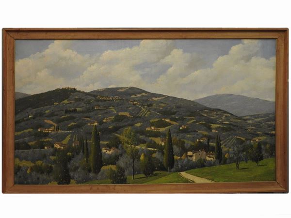 Giacomo Delcroix - View of Fiesole
