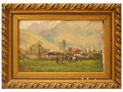 Paesaggio con Pastorella e Armenti