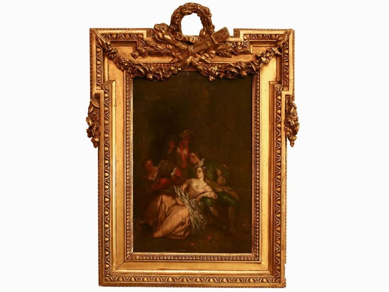 Scuola Francese del XVIII/XIX Secolo - Scena Galante