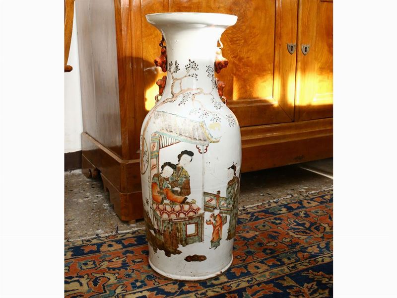 Vaso a Balaustro in Porcellana