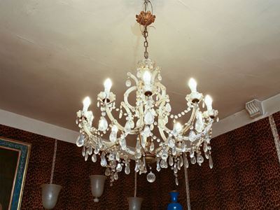 Lampadario Maria Teresa in Metallo e Cristallo