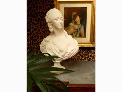 Busto in Gesso Raffigurante Maria Teresa D'austria